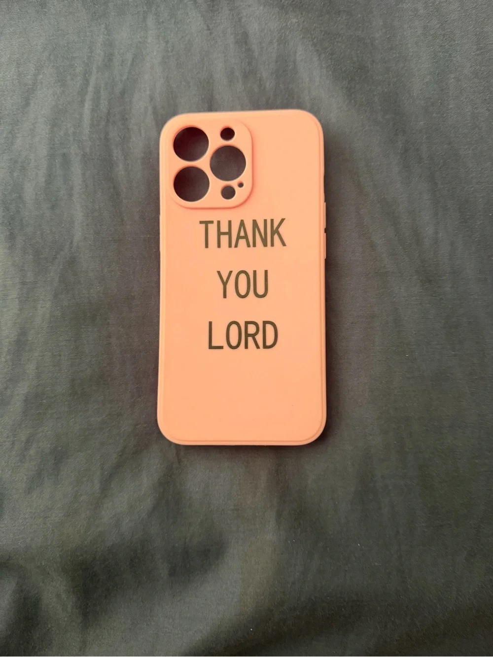 Thank You Lord Pink Silicone Phone Case - Compatible Cell Phone Accessory